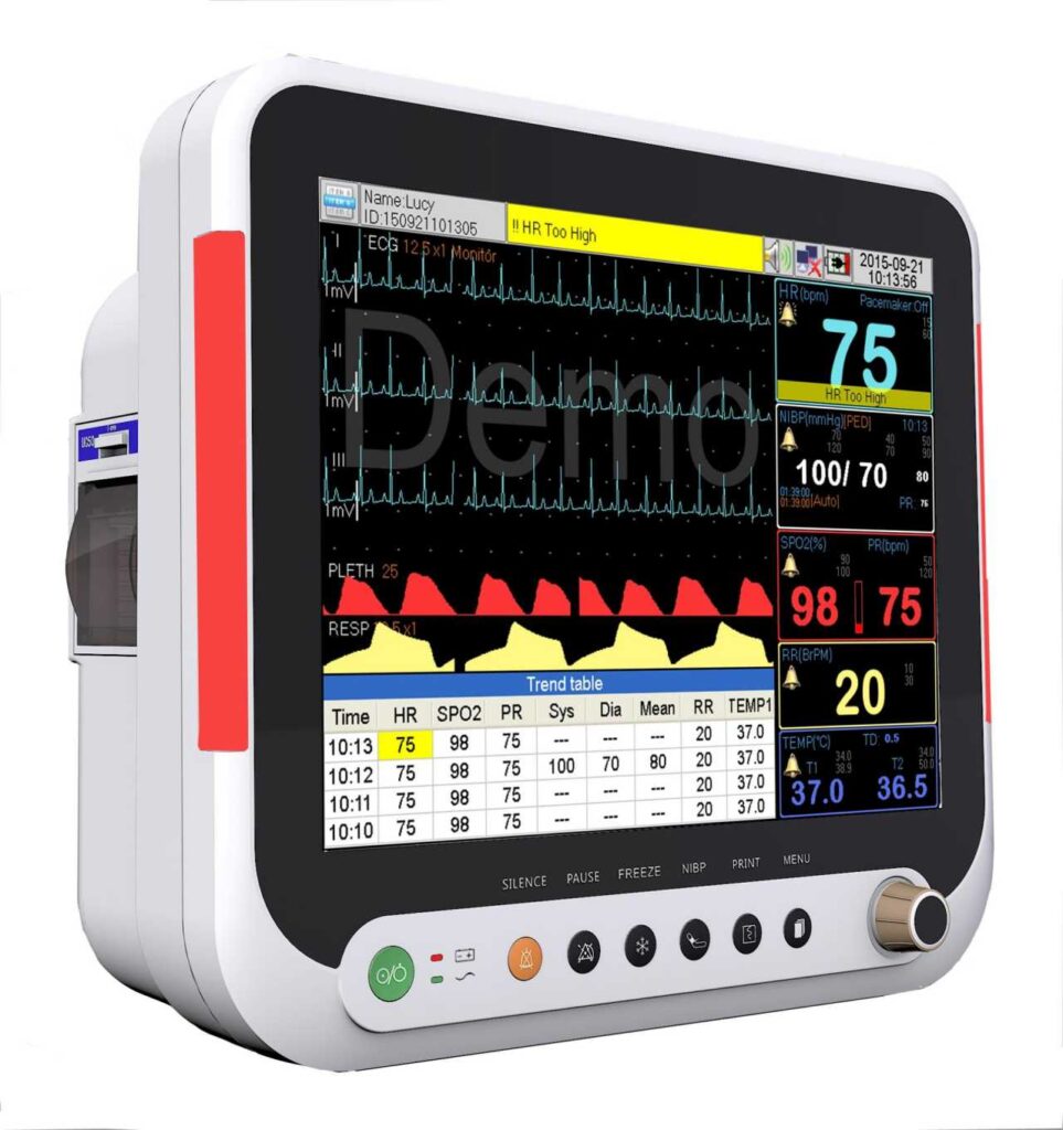 15-Inch Multi-Parameter Patient Monitor For ICU and General Diagnosis SM-PM09