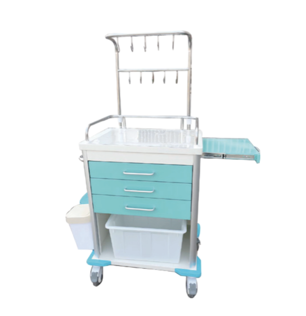 sm it010 iv infusion trolley (cold steel)